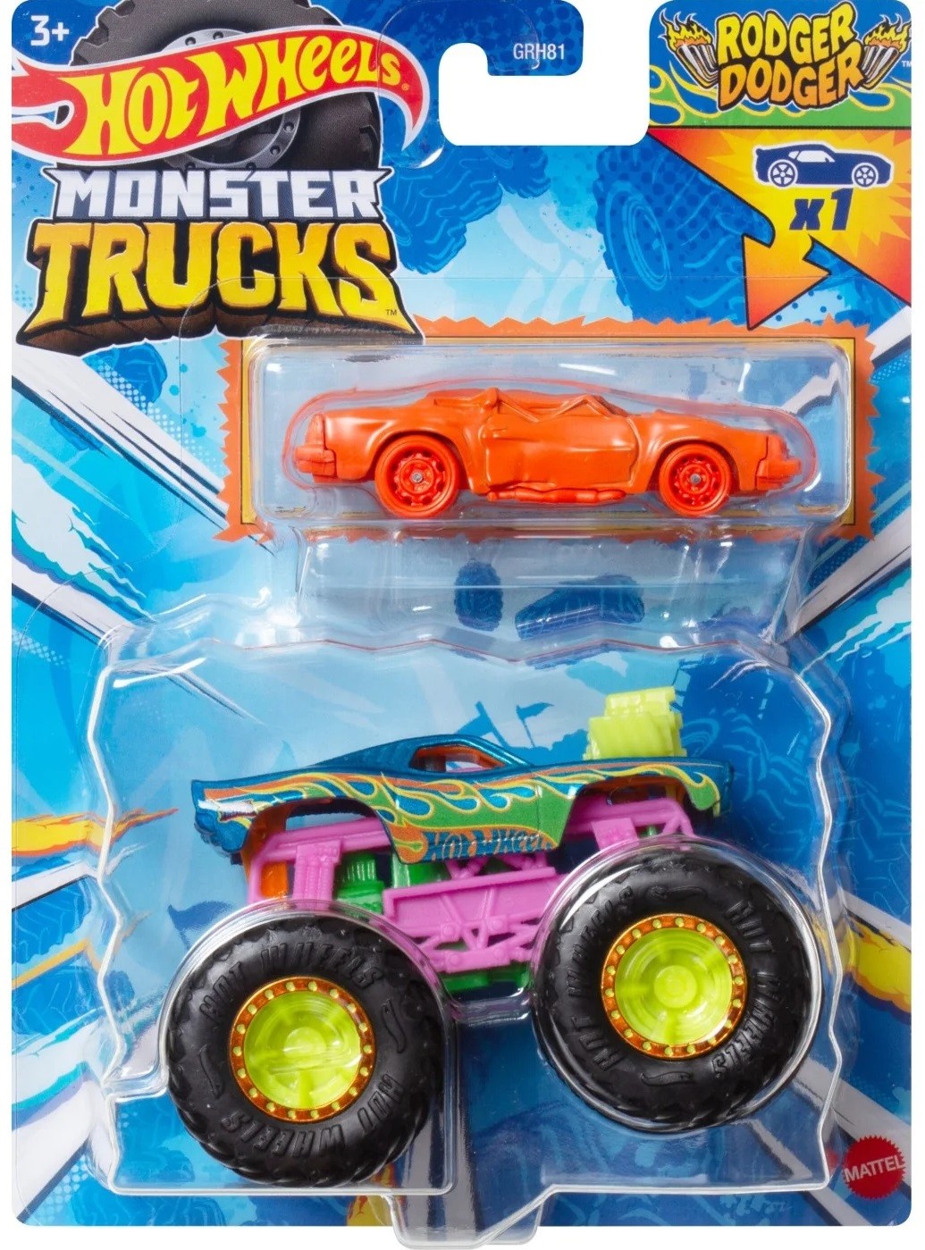 Hot Wheels Monster Trucks Radger Dodger Ozone Bg
